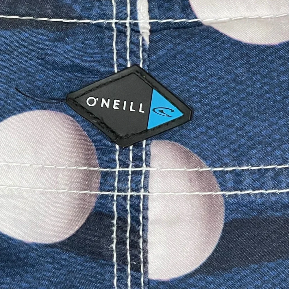 O'Neill Board Shorts Mens 38 Red Blue Solo Cup Beer Pong‎ Flag Patriotic Frat